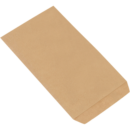 PARTNERS BRAND Flat Merchandise Bags, 5 x 7 1/2", Kraft, PK 4000 BGM100K